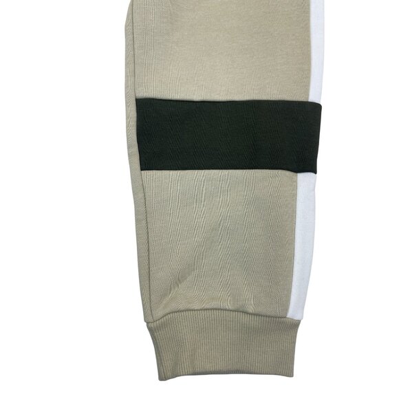 Puma Women’s Beige Joggers With White Stripes & Black Logo Sz M - New - Picture 7 of 12